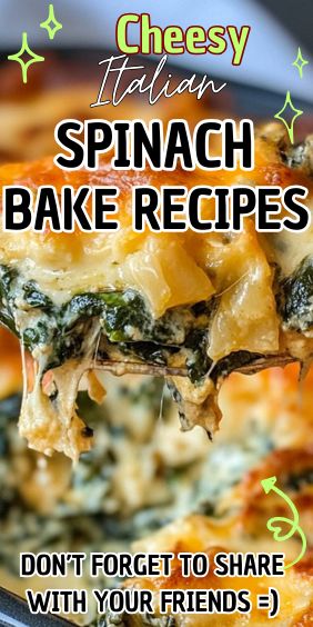 Cheesy Italian Spinach Bake