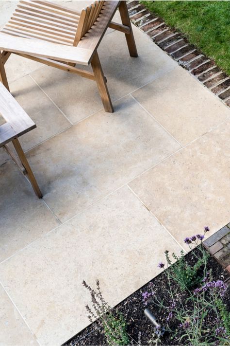 Rich, pearly, sandy tones give this Egyptian limestone a truly unique quality, which we feel can do wonders for Irish homes and gardens. Tile For Terrace, Paving Slabs Ideas, Garden Paving Ideas, Outdoor Pavement, Limestone Garden, Backyard Pavers, Irish Homes, Limestone Patio, Patio Edging