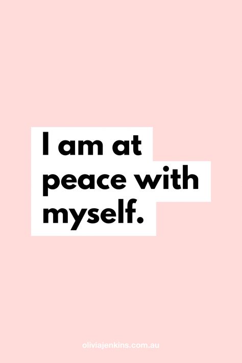 At Peace With Myself, Peace With Myself, I Am At Peace, Positive Affirmation Cards, Vision Board Affirmations, Vision Board Manifestation, Affirmations For Women, Vision Board Inspiration, Manifestation Board