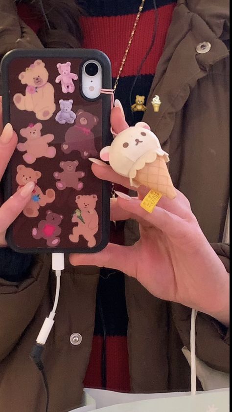 Aesthetic Teddy Bear, Teddy Bear Phone Case, Aesthetic Teddy, Bear Phone Case, Kawaii Phone, Instagram London, Phone Case Cute, First Iphone, Wildflower Cases