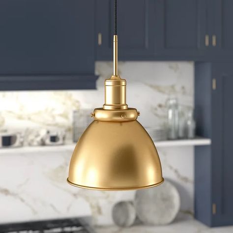 Selen   1 - Light Single Dome Pendant Light Fixtures Farmhouse, Nautical Inspiration, Cfl Bulbs, Small Entryway, Kitchen Pendants, Bedroom Ceiling Light, Farmhouse Lighting, Candelabra Bulbs, Dining Room Kitchen