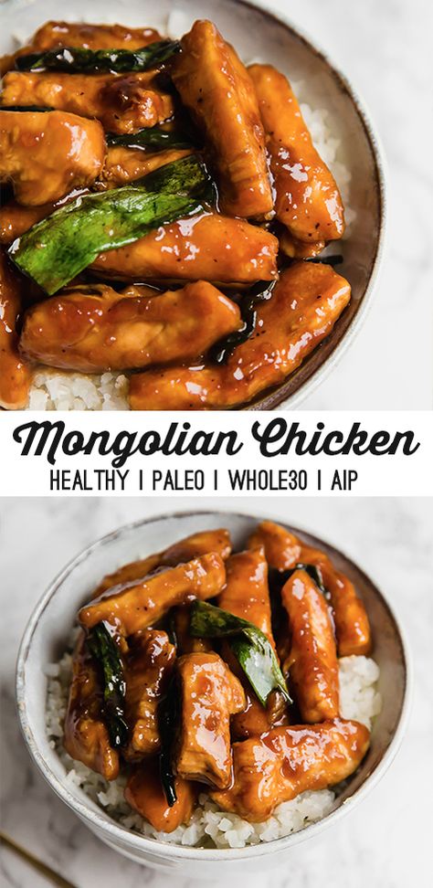 Paleo Menu, Mongolian Chicken, Unbound Wellness, Delicious Paleo Recipes, Aip Recipes, Paleo Chicken, Paleo Dinner, Whole 30 Recipes, Paleo Diet