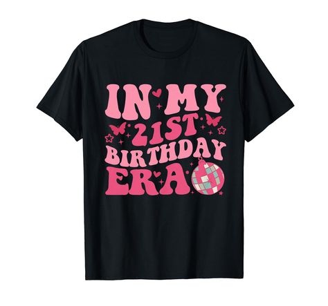 PRICES MAY VARY. Step into adulthood with our 'In My 21st Birthday Era' design, featuring trendy designs. Perfect for parties, this design adds flair and excitement to your milestone celebration, making it unforgettable. Celebrate turning 21 with our 'In My 21st Birthday Era' design, boasting stylish graphics. Whether it's a casual gathering or a formal affair, this design ensures you stand out on your special day, creating cherished memories for years to come. Lightweight, Classic fit, Double-n My 21st Birthday, Birthday 21st, Turning 21, Patterns Wallpaper, Cute Patterns Wallpaper, Trendy Designs, Cherished Memories, 21st Birthday, Cute Pattern