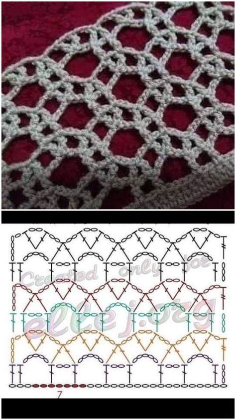 Pola Jaring, فن النسيج, Háčkované Lemy, Ornaments Crochet, Crochet Stitches Chart, شال كروشيه, Crochet Stitches Diagram, Crochet Lace Pattern, Crochet Circles