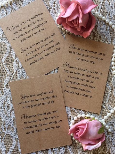 25 /50 WEDDING GIFT MONEY POEM SMALL CARDS ASKING FOR MONEY CASH FOR INVITATIONS | Home, Furniture & DIY, Wedding Supplies, Cards & Invitations | eBay! Wedding Gifts Money, Wedding Invitations Wording, Wedding Gift Poem, Money Poem, Wedding Cash Gift, Wedding Gift Money, Funny Wedding Gifts, Gift Money, Money Gifts