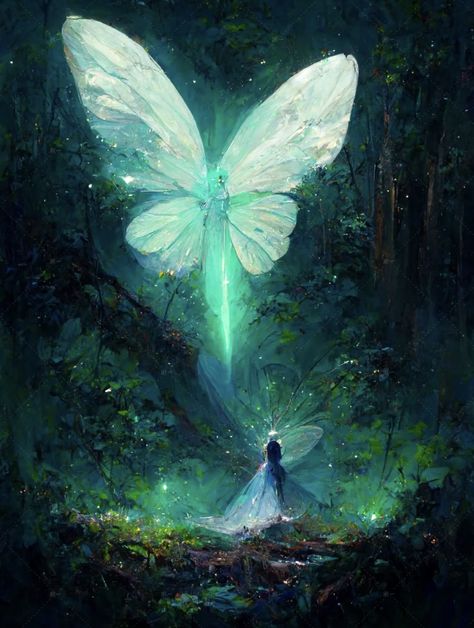 Spiritual Artwork, Magical Art, Fairytale Art, Fantasy Aesthetic, White Butterfly, Ethereal Art, 판타지 아트, Dreamy Art, Fairy Art