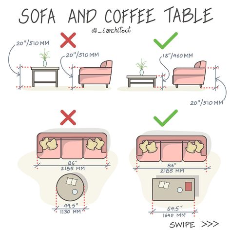 @_iarchitect • Sofa and coffee table • Threads House Layout Design, Sofa Layout, Residence Design, Design Strategies, Interior Architecture Drawing, Coffee Table Dimensions, Interior Design Presentation, Interior Design Sketches, Furniture Placement