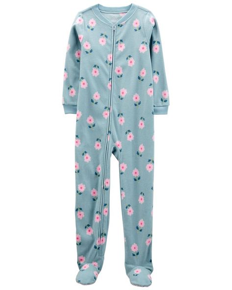 Crafted in snuggly fleece, this 1-piece takes her from playtime to bedtime in no time! Zip-up design makes for quick changes and easy dressing. Chemically treated? No way! Carter's polyester is flame resistant... Phew! Footie Pajamas, Carter Kids, Footie Pajama, Free Jeans, Easy Dressing, Black Friday Shopping, Girls Pajamas, Cozy Fashion, Shop Clothing