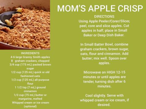 Pampered Chef Apple Crisp Recipe, Apple Crisp With Oats, Apple Crisp No Oats, Apple Peeler Corer Slicer, Pampered Chef Party, Apple Crisp Recipe, Apple Peeler, Pampered Chef Recipes, Batter Bowl