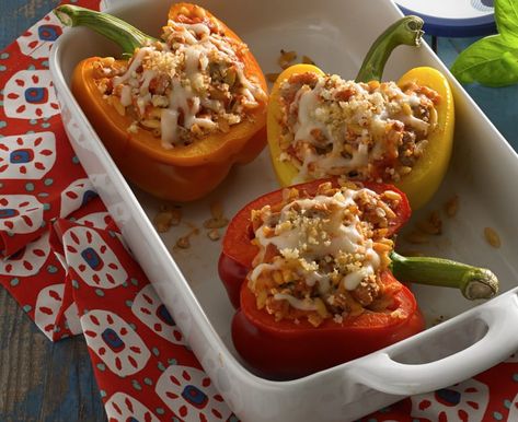 Peppers With Cottage Cheese, Lighter Meals, Daisy Brand, Cheese Lasagna, Cheese Stuffed Peppers, High Protein Low Calorie, Italian Cheese, Cheese Stuffed, Dinner Sides