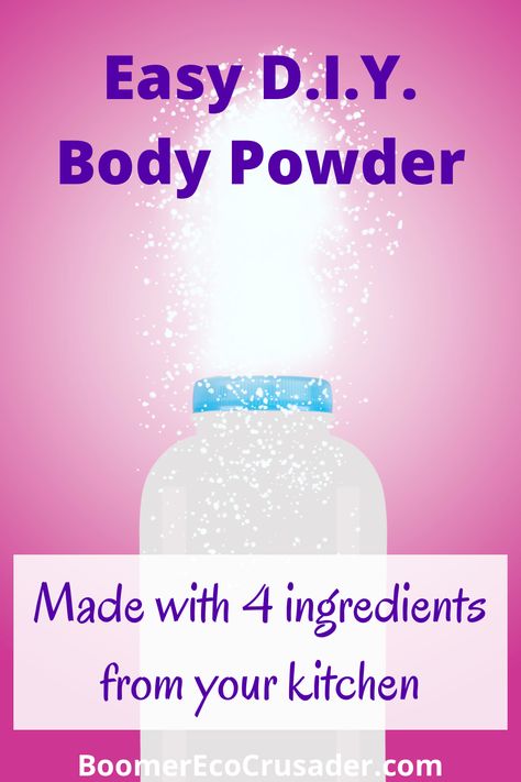 Body powder container spraying powder. Diy Body Powder, Homemade Bath Oil, Natural Body Powder, Deodorant Powder, Homemade Body Care, Diy Deodorant, Natural Face Cleanser, Body Sweat, Homemade Lip Balm