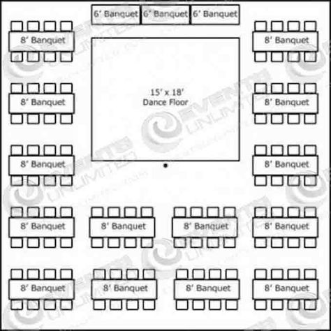 Banquet Table Sizes and Seating | Banquet Table Reception Layout Floor Plans, Wedding Reception Layout Floor Plans, Wedding Tent Layout, Rectangle Wedding Tables, Reception Table Layout, Wedding Reception Tables Layout, Wedding Floor Plan, Wedding Table Placement, Wedding Table Layouts