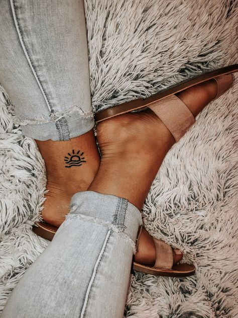 Small Sunshine Tattoos For Women, Be The Sunshine Tattoo, Sun Tattoo Small Sunshine, Tattoo Sun, Monkey Tattoo, Sunshine Tattoo, Hope Tattoo, Monkey Tattoos, Be The Sunshine