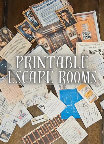 Printable Escape Rooms Family Escape Room Diy, Spy Escape Room, At Home Escape Room For Kids, Free Escape Room Printable For Adults, Escape Room Ideas For Adults, Free Printable Escape Room, Printable Escape Room For Kids, Home Escape Room, Economics Poster