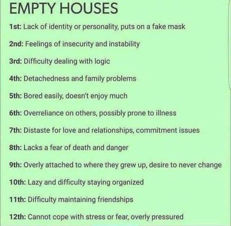 4th, 9, 10 and 11 all empty. Explains a lot, actually Astrology Houses, Empty House, Astrology Meaning, Spiritual Journals, Birth Chart Astrology, Learn Astrology, Astrology And Horoscopes, Tarot Astrology, Astrology Numerology