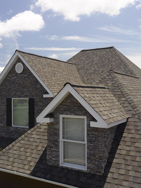 Type of Asphalt Roofing Shingles | CertainTeed Certainteed Max Def Weathered Wood, Certainteed Landmark Shingles, Farmhouse Roof, Landmark Shingles, Gable Roof Design, Roof Shingle Colors, Cedar Shingle Roof, Roofing Shingles, Shingle House