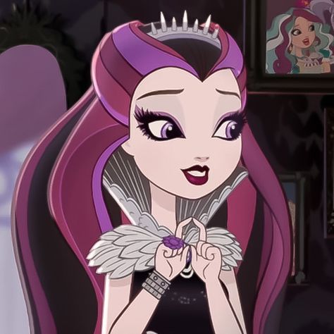 #raven #queen #ravenqueen #eah #everafterhigh #cartoon #pfp #icon #icons #aesthetic Queen Icon, Dexter Charming, Ever After High Rebels, Raven Queen, Queen Aesthetic, Apple White, Dragon Games, Ever After High, Evil Queen