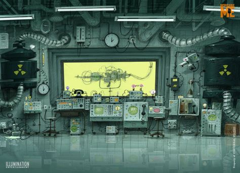 Laboratory Concept Art, Eric Guillon, Scifi Lab, Nail Bat, Sf Wallpaper, Spaceship Interior, Arte Cyberpunk, Game Background, Futuristic Art