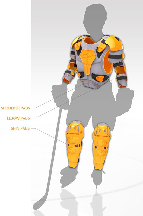 i know some folks who would buy hockey gear for their kids that grew with them... if only all clothing could grow with you (like jeans!) Hockey Protective Gear, Hockey Clothes, Hockey Gear, Lottery Games, Hockey Equipment, Yanko Design, Construction Site, Sports Gear, Good Design