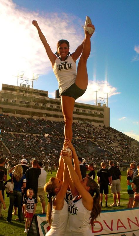 wishing i could pull my heel stretch.. Bestie Activities, Cheer Jumps, Cheerleading Poses, Cheer Flyer, Cheer Season, Puggle Dogs, Cheer Tryouts, Varsity Cheer, Cheer Pics