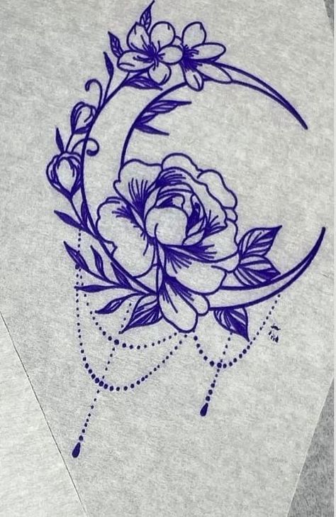 Flowers With Jewels Tattoo, Cute Small Thigh Tattoos, Armpit Tattoo, Small Thigh Tattoos, Jewel Tattoo, Sweet Tattoos, Floral Tattoo Sleeve, Cute Little Tattoos, Shoulder Tattoos For Women