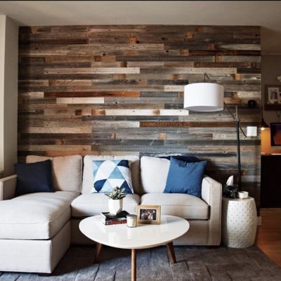 Stick Wood Wall, Alternatives To Drywall, Stick On Wood Wall, Reclaimed Wood Paneling, Peel And Stick Wood, Wood Plank Walls, Stick Wood, Virginia House, Warehouse Design