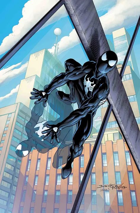 Marvel Will Finally Print Randy Schueller's Original Venom Story in August Symbiote Spiderman Fanart, Spiderman Comic Art, All Spiderman, Symbiote Spiderman, Mark Bagley, Black Spiderman, Spectacular Spider Man, Spiderman Artwork, Spiderman Pictures