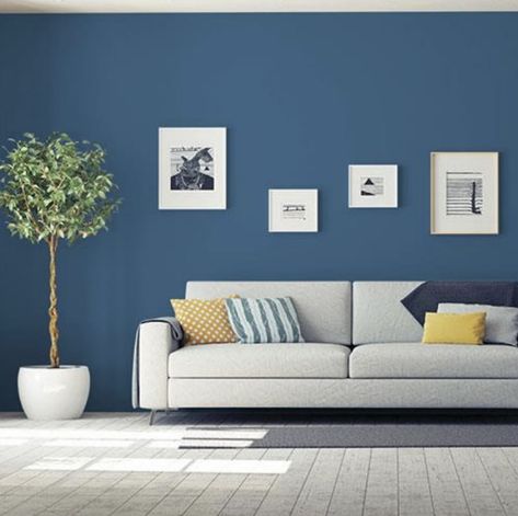 Need a paint color idea for your living room? See this space painted Chinese Porcelain Color of the Year 2020! Ppg Paint Colors, Paint Visualizer, Teal Paint Colors, Interior Design Minimalist, Ppg Paint, Teal Paint, Perfect Paint Color, Kitchen Paint Colors, Professional Painters