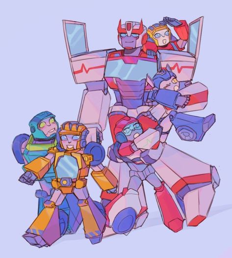 Optimus And Bumblebee, Transformers Rescue Bots Academy, Rescue Bots Academy, Transformers Cybertron, Trans Art, Transformers Rescue Bots, Transformers Fanart, Transformers 4, Transformers Decepticons