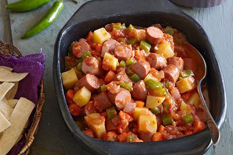 Hot Dog Stew Recipe, Spicy Hot Dog, Hot Dog Casserole, Slow Cooker Chicken Tortilla Soup, Kraft Dinner, Kraft Foods, Easy Macaroni, Chile Serrano, Oscar Mayer