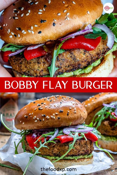 Bobby Flay Burger Recipe, Making Burger Patties, Chef Bobby Flay, Hamburger Recipe, Bobby Flay Recipes, Burger Recipes Beef, Juicy Hamburgers, Cheese Burgers, Tv Recipes