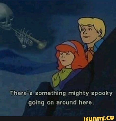 Íhgiáís something mighty spooky going on around here. – popular memes on the site iFunny.co #scoobydoo #tvshows #spooky #skeleton #scoobydoo #hgis #mighty #going #here #pic Halloween Memes, 밈 유머, Personajes Monster High, Halloween Tags, The Skeleton, Spooky Scary, Proud Mom, Cool Halloween Costumes