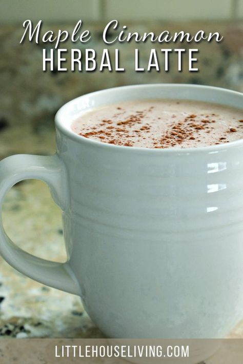 Herbal Tea Latte, Homestead Recipes, Latte At Home, Tea Latte Recipe, Health Drinks, Cinnamon Tea, Tea Ideas, Herbal Teas Recipes, Herbal Drinks