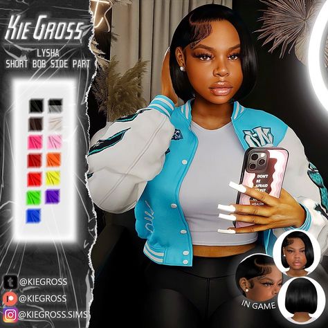 Kiegross Sims 4 Hair, Kie Gross Sims 4 Hair, Kiegross Sims 4, Sims 4 Bob Hair Cc, Afro Hair Sims 4 Cc, Sims 4 Afro Hair, The Sims 4 Custom Content, Female Sims, Sims 4 Tsr