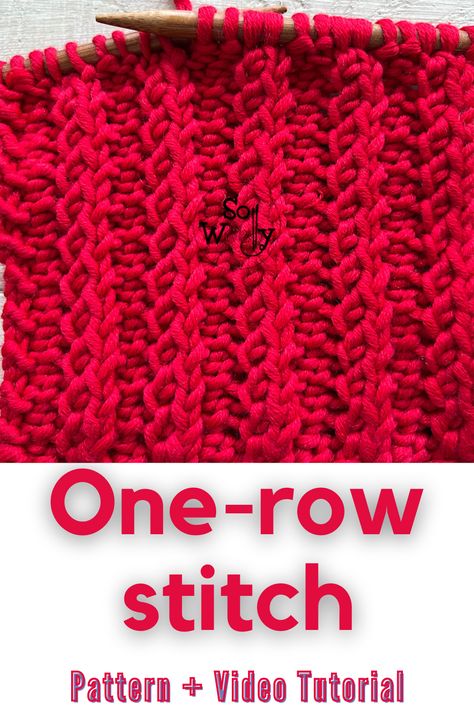 TodayI’m sharing how to knit a spectacular one-row knitting patternIt’s fun to knit and pretty easy to memorizeIn factit involves three steps that are repeated from the beginning to the end of the projectthat isyou only have to repeat row 1 all the timeIn additionit’s identical on both sides of the fabricwhich makes it perfect for knitting scarves and infinity cowlssowoolly onerowstitch knittingpattern howtoknit Simple Knitting Patterns Scarves & Shawls, Knit 1 Below Stitch, Knitting Patterns Free Scarfs, One Row Scarf Pattern, Zauberball Pattern Projects, Scarf Knitted Pattern, Knitting A Scarf Pattern, Cable Knit Scarf Pattern Free Easy, Knit Pattern For Scarf