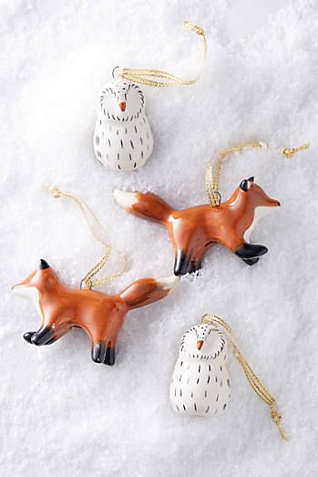 Woodland Creatures Christmas, 3d Figures, Unique Christmas Ornaments, Festive Holiday Decor, Woodland Christmas, Unique Ornament, Christmas Ornament Sets, Christmas Makes, Noel Christmas