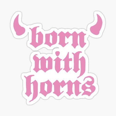 Born With Horns Tattoo Mgk, Born With Horns Mgk, Born With Horns Tattoo, Mgk Stickers, Mgk Inspired Tattoos, Mgk Art, Mgk Tattoos Ideas, Born With Horns, Tattoo Profile