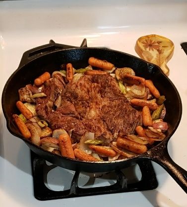 Cast Iron Pot Roast Recipe - Food.com Roasted Rutabaga, Cast Iron Steak, Pot Roast Recipe, Iron Skillet Recipes, Cast Iron Skillet Recipes, Root Veggies, Roast Beef Recipes, Cast Iron Pot, Roast Recipe