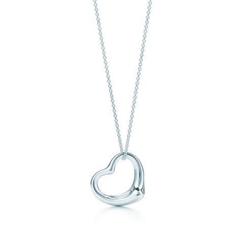 Get A FREE White Gold Plated Heart Pendant With 18″ Necklace! - http://freebiefresh.com/get-a-free-white-gold-plated-heart-pendant-with-18-necklace/ Open Heart Necklace, Elsa Peretti, Heart Shape Pendant, Gift Pouch, Open Heart, Heart Pendant Necklace, Chain Pendants, Heart Design, Tiffany & Co.