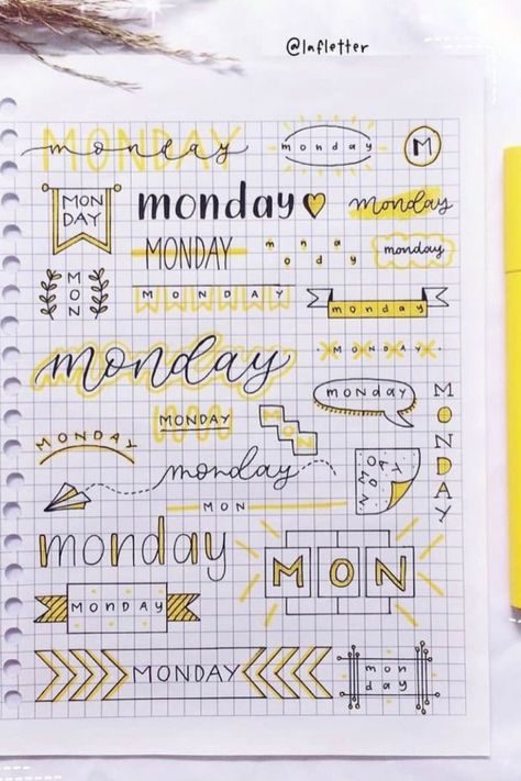 bujo, bujo weekday titles, bullet journal, bujo titles, bujo titulo, bujo doodles, weekday titles, weekend titles, bullet journal titles, bujo title ideas, bujo title page, bujo titles, bujo title page ideas, bujo titles header, bulet journal titles, bullet journal title ideas, titulo, titulo bonitos, titulos aesthetic, bujo weekday titles, bujo weekend titles, bujo week titles Ide Jurnal, Kartu Ulang Tahun Diy, Bullet Journal Titles, Bullet Journal Headers, Bullet Journal Ideas Templates, Bullet Journal Font, Bullet Journal Banner, Bullet Journal Mood Tracker Ideas, Bullet Journal Paper