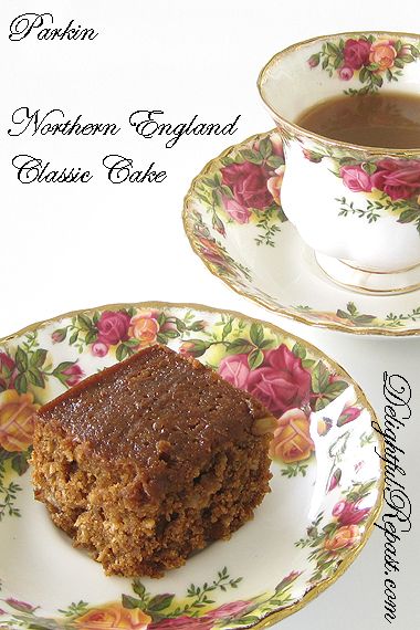 Parkin - A Classic Northern England Cake / www.delightfulrepast.com English Parkin Recipe, Parkin Cake Recipe, Parkin Recipes, Victorian Recipes, Food Supermarket, England Cake, British Bake Off Recipes, British Cake, British Foods