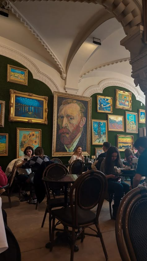 Bucharest Romania Aesthetic, Van Gogh Art Aesthetic, Bucharest Aesthetic, Romania Aesthetic, Visit Romania, Instagram Places, Coffee Dates, Bucharest Romania, Aesthetic Life