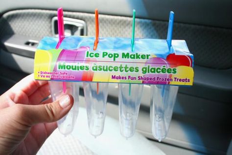 9 Dollar Store Car Organization Hacks | Decorating and Design Blog | HGTV Pantry Solutions, Car Organization Hacks, Ice Pop Maker, Seasonal Cleaning, Dollar Tree Organization, Car For Teens, Car Emergency Kit, Closet Hacks, Cereal Containers