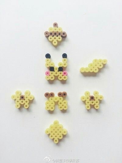 Pokemon Perler Bead Patterns, 3d Pokemon, Melt Beads Patterns, Pokemon Perler, Pokemon Bead, Hamma Beads Ideas, Pokemon Perler Beads, Melty Bead Patterns, Pearl Beads Pattern