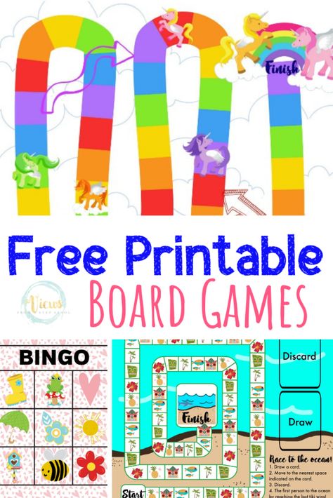 These free printable board games for kids are a great resource for learning at home or in school. A simple way to increase your board game collection! #printableboardgames #boardgames #kidsgames #preschool #elementaryresource #teaching #parenting #freebie #freeprintable Printable Board Games For Kids, Free Printable Board Games, Board Game Template, Board Games Diy, Printable Games For Kids, Printable Board Games, Free Games For Kids, Free Printable Games, Learning At Home