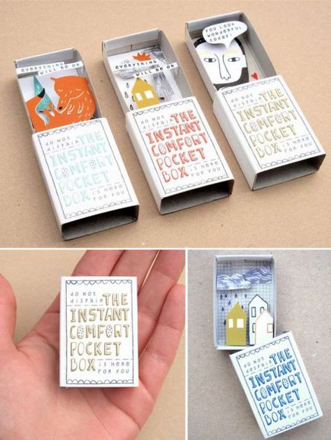 40 Ridiculously Easy DIY Christmas Gifts Gifts Quotes, Matchbox Crafts, Easy Diy Christmas Gifts, Christmas Gifts To Make, Matchbox Art, Quotes Messages, Navidad Diy, Cadeau Diy, Easy Christmas Diy