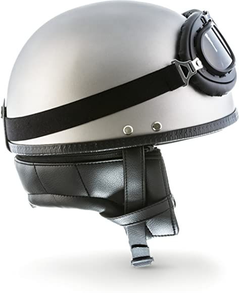 MOTO Helmets® D22-Set „Creme“ · Brain-Cap · Motorcycle-Helmet Vintage Jet-Helmet half helmet Pilot Motor Bike Scooter Biker Retro Chopper Cruiser Vintage Bobber Bluetooth Vintage Retro · L (59-60cm) : Amazon.co.uk: Automotive