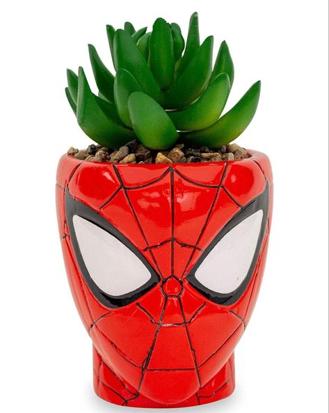 Toynk Marvel Comics Spider-Man 3-Inch Ceramic Mini Planter with Artificial Succulent Spiderman Room Decor, Spiderman Home, Spiderman Decorations, Spiderman Room, Man Bathroom, Spiderman Gifts, Miles Spiderman, Spiderman Theme, Marvel Collectibles