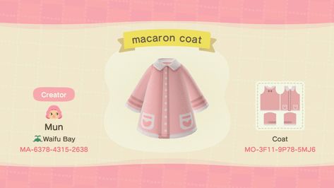 Acnh Clothes, Ac New Leaf, Animal Crossing Guide, Animal Crossing Qr Codes Clothes, Qr Codes Animal Crossing, New Animal Crossing, Pink Animals, Animal Crossing Game, Animal Crossing Qr