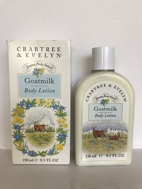 Crabtree And Evelyn Vintage, Body Lotion Aesthetic, Vintage Beauty Products, Lotion Aesthetic, Vintage Skincare, Lotion Collection, Aesthetic Bottle, Vintage Boxes, Perfume Collection Fragrance